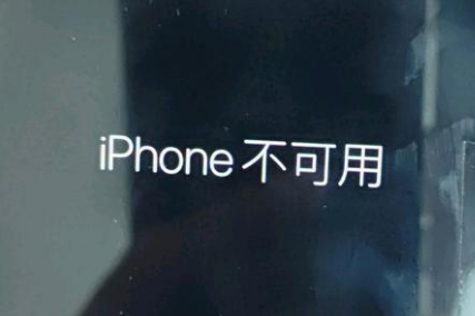 泽州苹果服务网点分享锁屏界面显示“iPhone 不可用”如何解决 